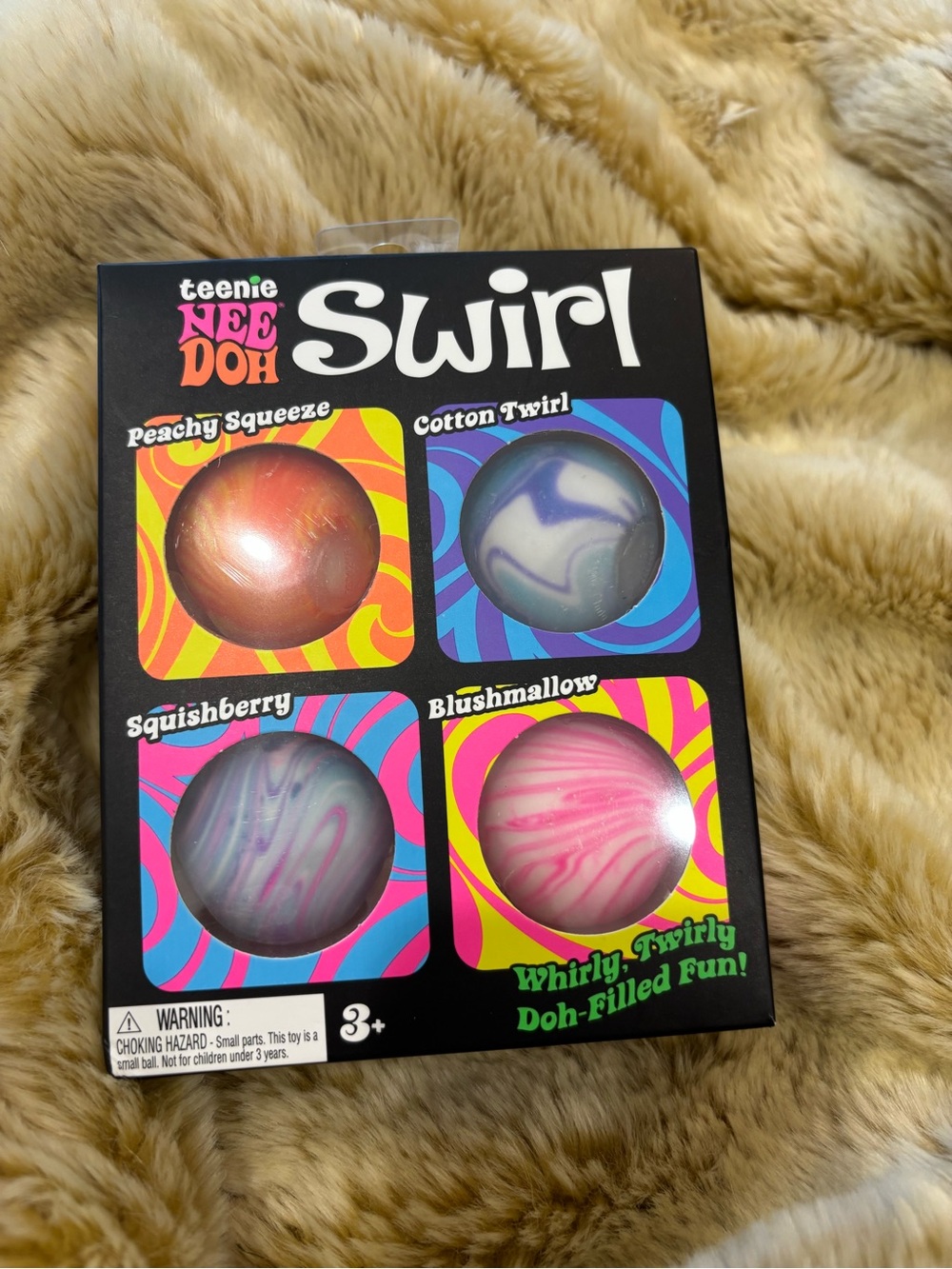Teenie Nee Doh Swirl Squeeze Balls - Multi-Color Set